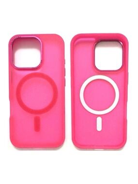 Bentoben iPhone 16 Pro Case with MagSafe - Hot Pink